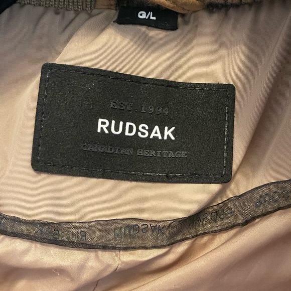 Rudsak winter jacket - warm down + leather sleeves - Picture 4 of 10